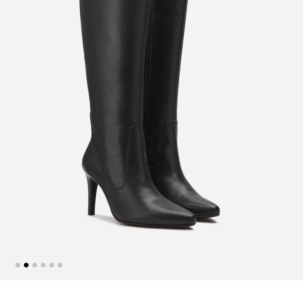 Wide Calf Duo Boots “Freya” size 7.5 Black Leather - Picture 5 of 6